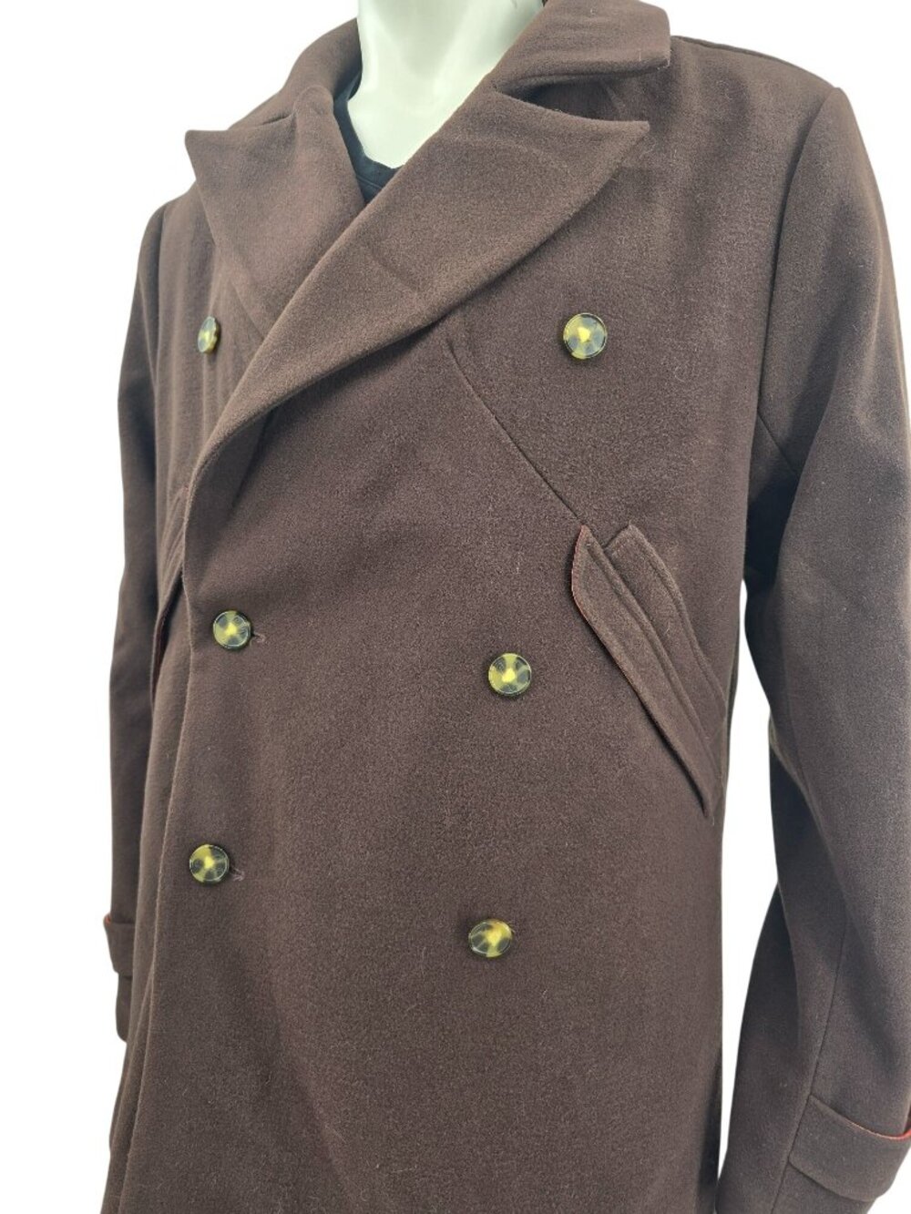 Marvel Our Universe Loki TVA Brown Double-Breasted Coat Large